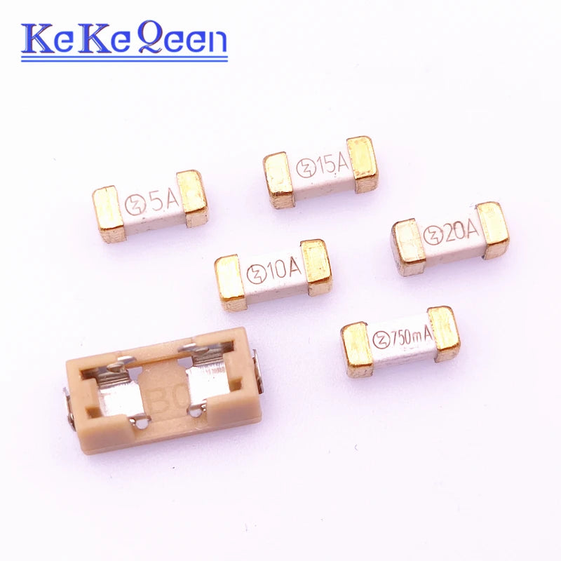 10-50PCS 1808/2410 Ceramic Fuse Chip Fast Blow Fuse 100mA 315mA 500mA 1A 2A 3A 4A 5A 6.3A 8A 10A 12A 15A 20A 0451 SMD Ceramic