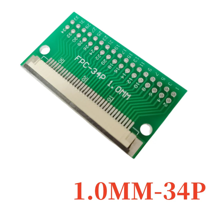 FPC FFC Flexible Cable Adapter Board 1.0mm Pitch Connector SMT to 2.54mm 4/5/6/7/8/9/10/12/14/15/16/18/20/22/24/26/28/30/32/40P