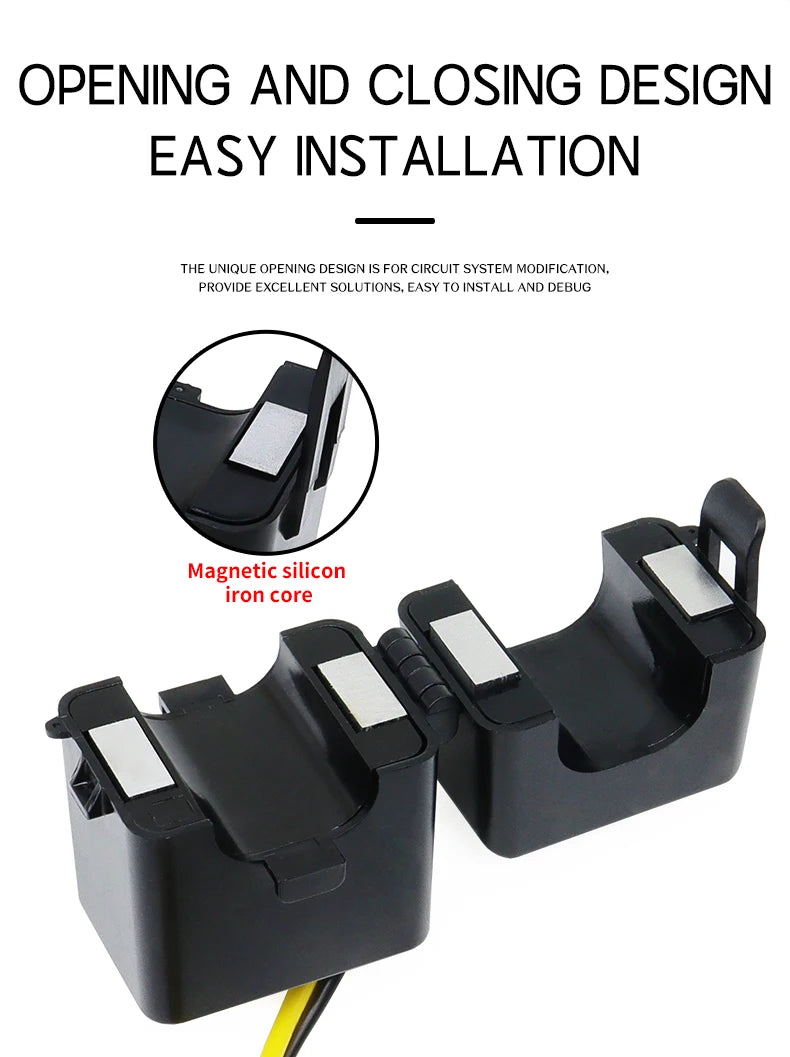 3PCS Split Core Current Transformer KCT-36 Current Sensor 100A 200A 250A 300A 400A 500A 600A Mini Current Transformer CTs