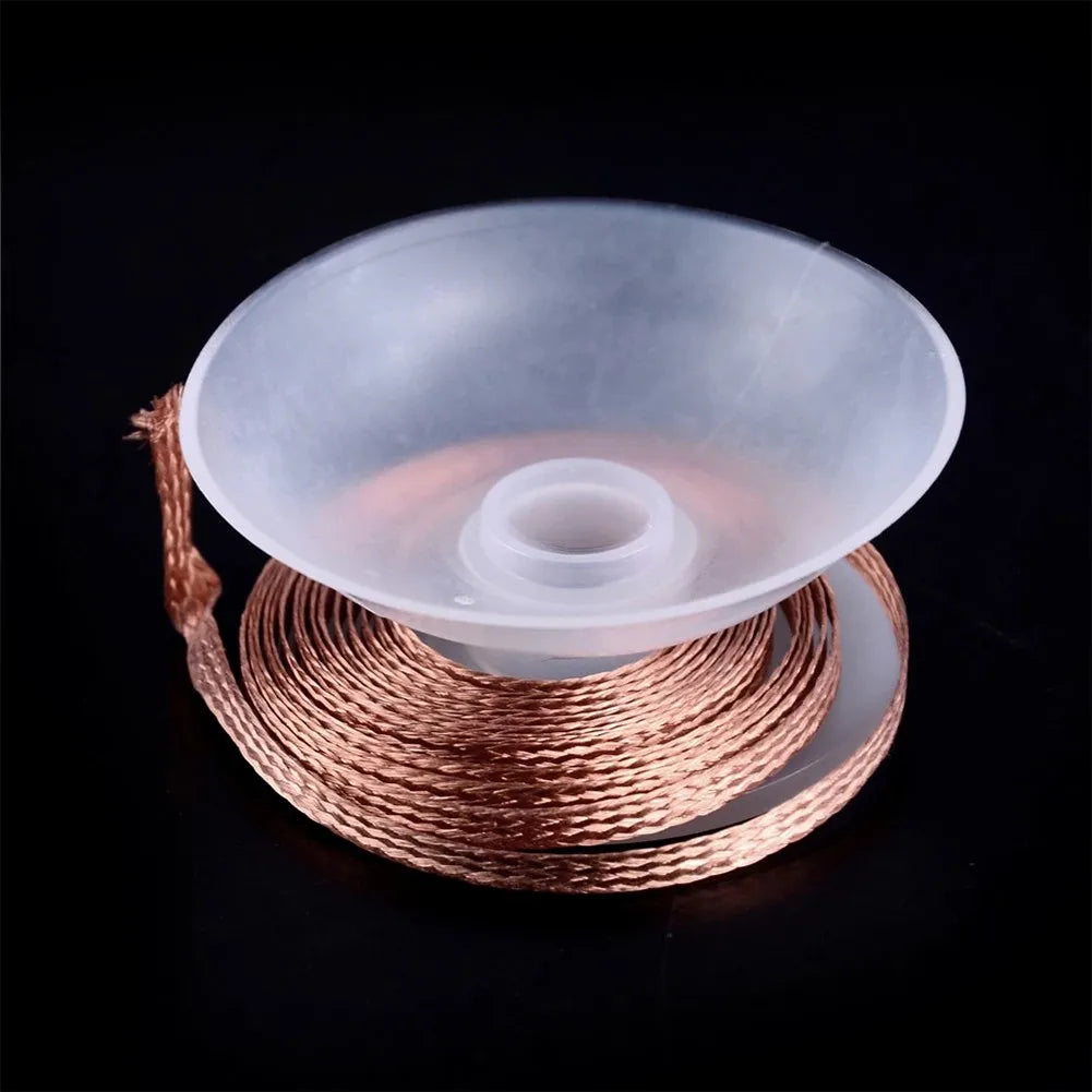 1.0mm/1.5mm/2.0mm/2.5mm/3.0mm/3.5mm Desoldering Braid Tape Copper Solder Wire Soldering Wicks Tin Solder Removal Braid Welding