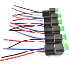 6Pcs 12V/24V 30A 4Pin 5Pin Car Relay With Safety Plate Automotive Control Devices Relay