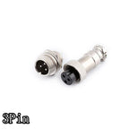 1set GX12 2/3/4/5/6/7 Pin Male + Female 12mm Circular Aviation Socket Plug Wire Panel Connector with Plastic Cap Lid
