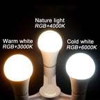 1-10PCS Smart RGBW LED Bulb Spotlight E27 E14 B22 GU10 6W 10W with Infrared Remote Control Suitable for Colorful Home Lighting