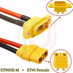 XT90 Male/Female Connection Cable XT90NE-M Fixed Plug Aviation Model Cable Electric Lithium Battery Model Accessories