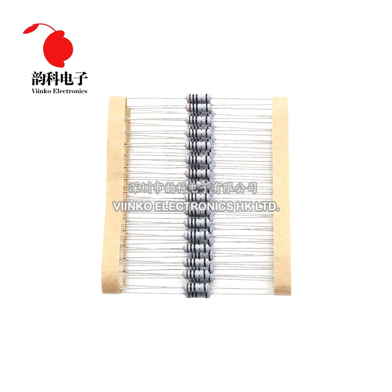 20pcs 1/2W 5% 0.5W Wire Wound Resistor Fuse Winding Resistance 0.1R 0.1 0.15 0.22 0.33 0.5 1 2.2 4.7 6.8 10 22 47 68 100 220 ohm