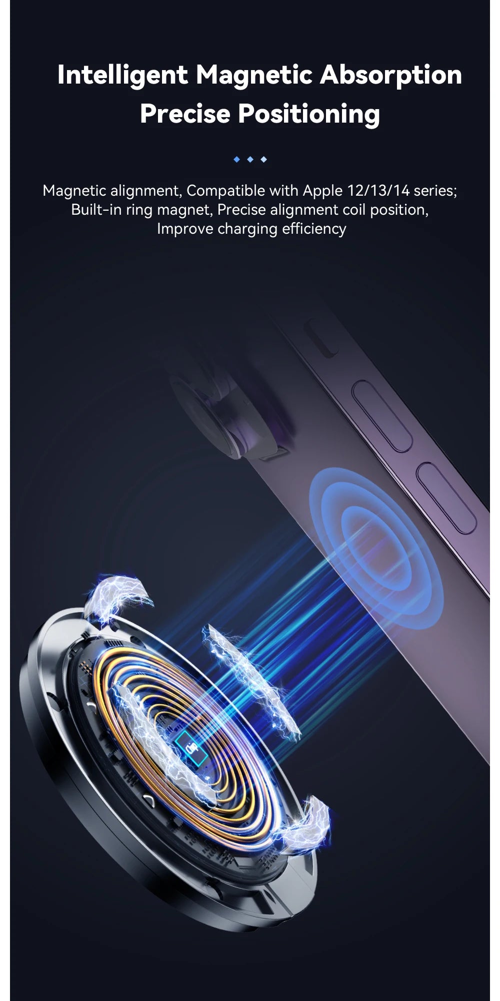 Essager 15W Magnetic Qi Wireless Chargers Fast Charging  for iPhone 14 13 12 Pro Max PD Fast Charging For Xiaomi Pad Adapter