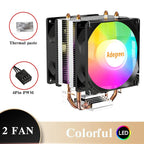 CPU Air Cooler X79 X99 3Pin PWM 4Pin Quiet Processor Cooling Fan For Intel LGA 1151 1155 1200 1700 2011 AMD AM3 AM4 PC Radiator