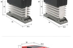 LCTC Solid State Relay 10A25A40A60A80A100A120A DIN Installation DC to AC AC to AC DC to DC Single-phase SSR With Radiator