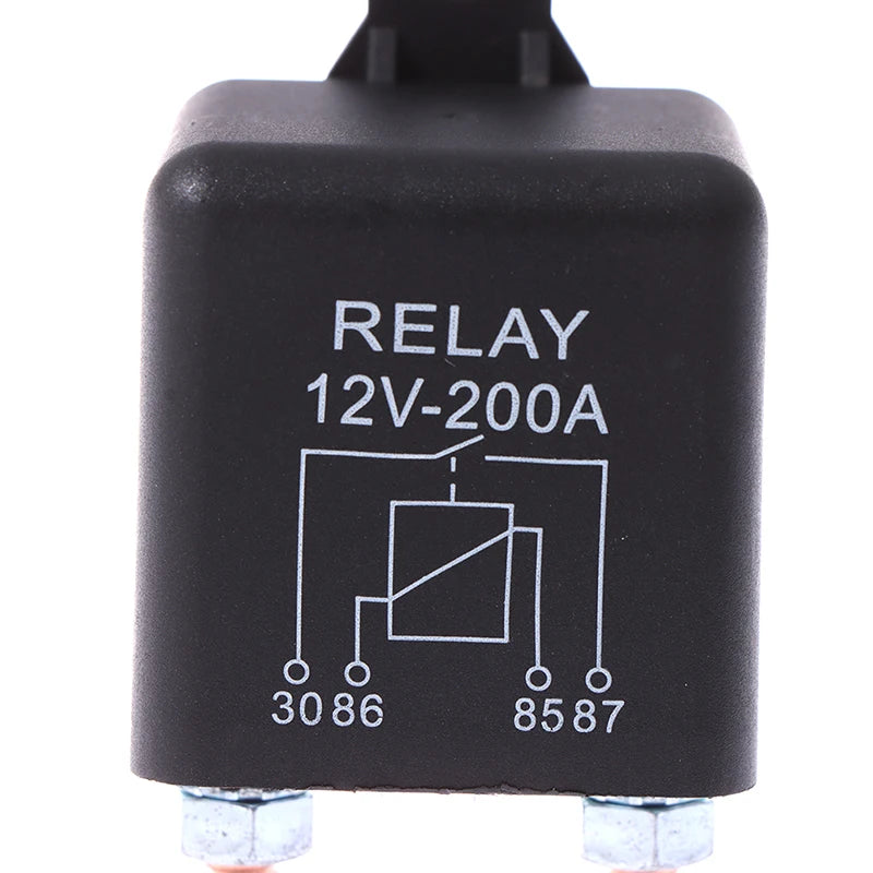 12V 200 Amp Heavy Duty Split Charge/Winch Relay for Car Van Boat 4 Pin