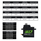 PTK 7465W MG Waterproof servo Metal gear 9g micro servo 5mm 180° robotic model aircraft fixed wing digital servo