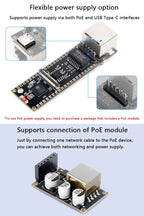 ESP32-S3-ETH /ESP32-S3-POE-ETH Ethernet Development Board ESP32 S3 ETH10/100Mbps PoE module OV5640 CAM built-in Type-C interface