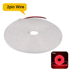 DC 12V 24V LED Neon Strip Light Neon Sign Waterproof Silicone Rope Lights Flexible Lamp Home Decoration with 2pin Wire 9 Colors