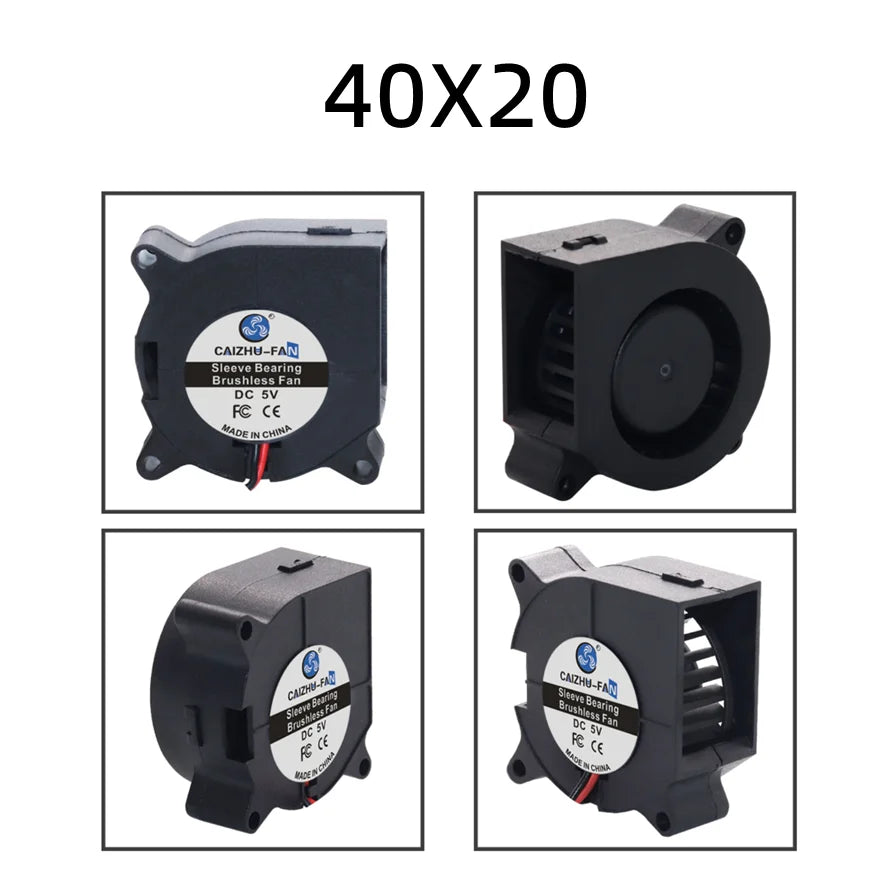 30MM 40MM 50MM 60MM 75MM 97MM Cooling Fan Brushless Motor Case Fan Blower Fan Humidifier FanInduction Cooker Fan 5V USB Plug