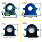 Dc Current Sensor 4 To 20ma Rs485 Hall Open Loop Split Core Transducer 10a 20a 100a 200a 20mm 38mm Hole Dc Current Transmitter