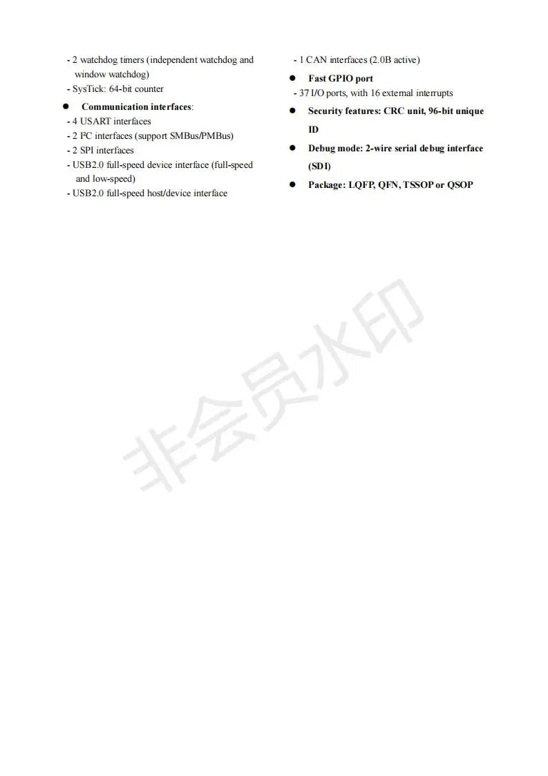 CH32V203 Industrial 32-bit RISC-V Enhanced MCU Low Power Microcontroller 10Pcs/Lot