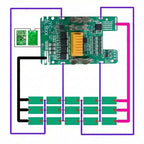 Compact BMS Circuit with Balance Charger for Custom 18V Li-ion Battery Cases