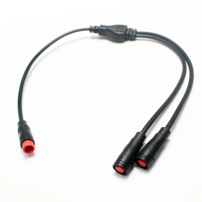 1Pcs M8 Y Splitter E-bike Cable 1Male to 2 Female 2 3 4 5 6 Pin Electric Bicycle Plug for Scooter Brake Signal Sensor
