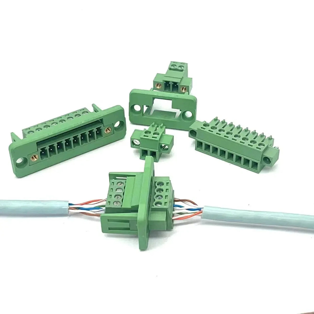 1Set 15EDGWC Pitch 3.81mm 2P/3P/4P/5P/6P/8P/9P/10P/11P/12P Pluggable Terminal Block Connector Solderless Wiring Plug Connectors