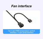 Teucer AF 14025 PC Case Cooling Fan 12V 4Pin PWM MHDB Hydraulic Bearing White 14CM Silent Fan for Computer Radiator Ventilator
