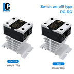 LCTC SSR 0-10V 4-20MA 0-5V Power Voltage Regulator Relay 10A 25A 40A DA AA DD VA Single Phase Solid State Relay With Heat Sink