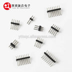 10pcs 1.0mm 1.27mm 2.0mm 2.54mm Pin Header Double Row Male 1/2~40P Breakaway PCB Board Connector Strip Pinheader 1*2/2P 4P 6-40p
