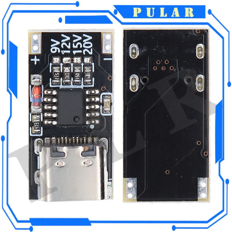 Type-C PD2.0 PD3.0 9V 12V 15V 20V Fast Charge Trigger Polling Detector USB Boost Power Supply Change PLR Charger Board Tools