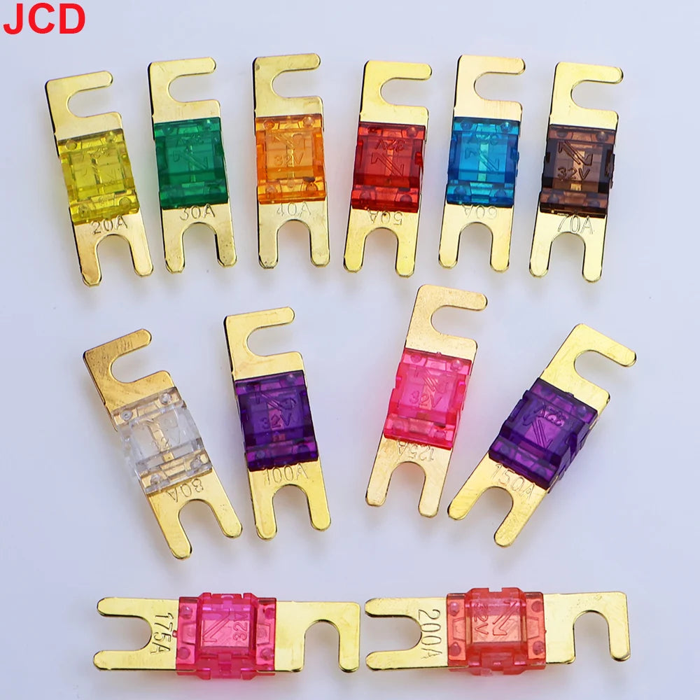5/10pc U-Shaped Stud Car Fuses Mini Car Stereo Audio AFS Fuse 20A 30A 40A 50A 60A 70A 80A 100A 125A 150A 170A 200A 32V Auto Fuse