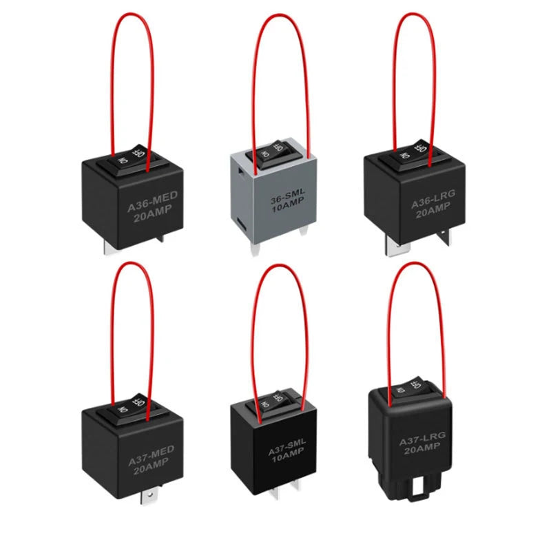 6 Pack 9038 9038A Relay Bypass Switch Kit with Amp Loop Relay Tester Diagnostic Scan Tool Fuel Pump Relay Bypass Master  ﻿