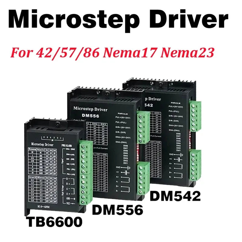 TB6600 DM556 DM542 DM860H Digital Stepper motor driver 2 phase 20-50V DC 1-5.6A for Nema17 Nema23 42 57 Stepper Motor Controller