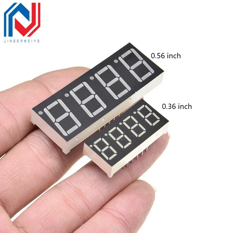 5PCS 0.28/0.36/0.4/0.56 inch 0.36inch 7 Segment 1/2/3/4 Bit Red Digital Tube Common Cathode/Anode LED Digit Display 1Bit/2Bit