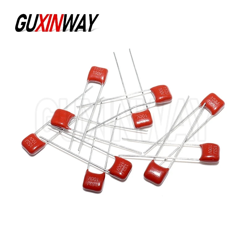 10PCS 100V CBB Polypropylene Film Capacitor 101J 102J 103J 104J 105J 221J 223J 224J 332J 471J 472J 473J 474J 682J 683J 684J