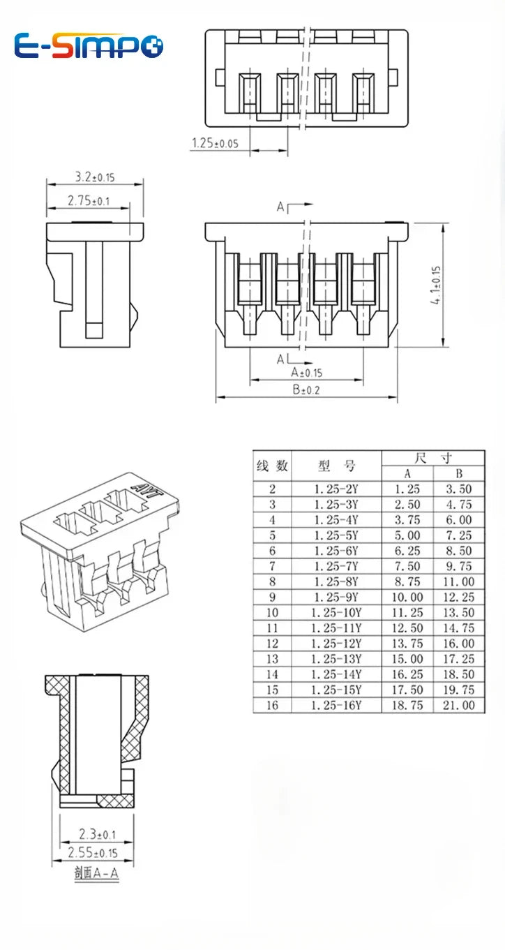 10PCS MX1.25 mm Single/DoubleHead Wire Cable Connector 2/3/4/5/6/7/8/9/10/12Pitch Plug 10/20/30CM Length 28AWG WireConnector