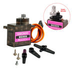 9g Micro Digital Servo Metal + Plastic Gear Brushed Motor MG90S 180/270/360° High Torque for RC Car Robot Airplane Model DIY Toy