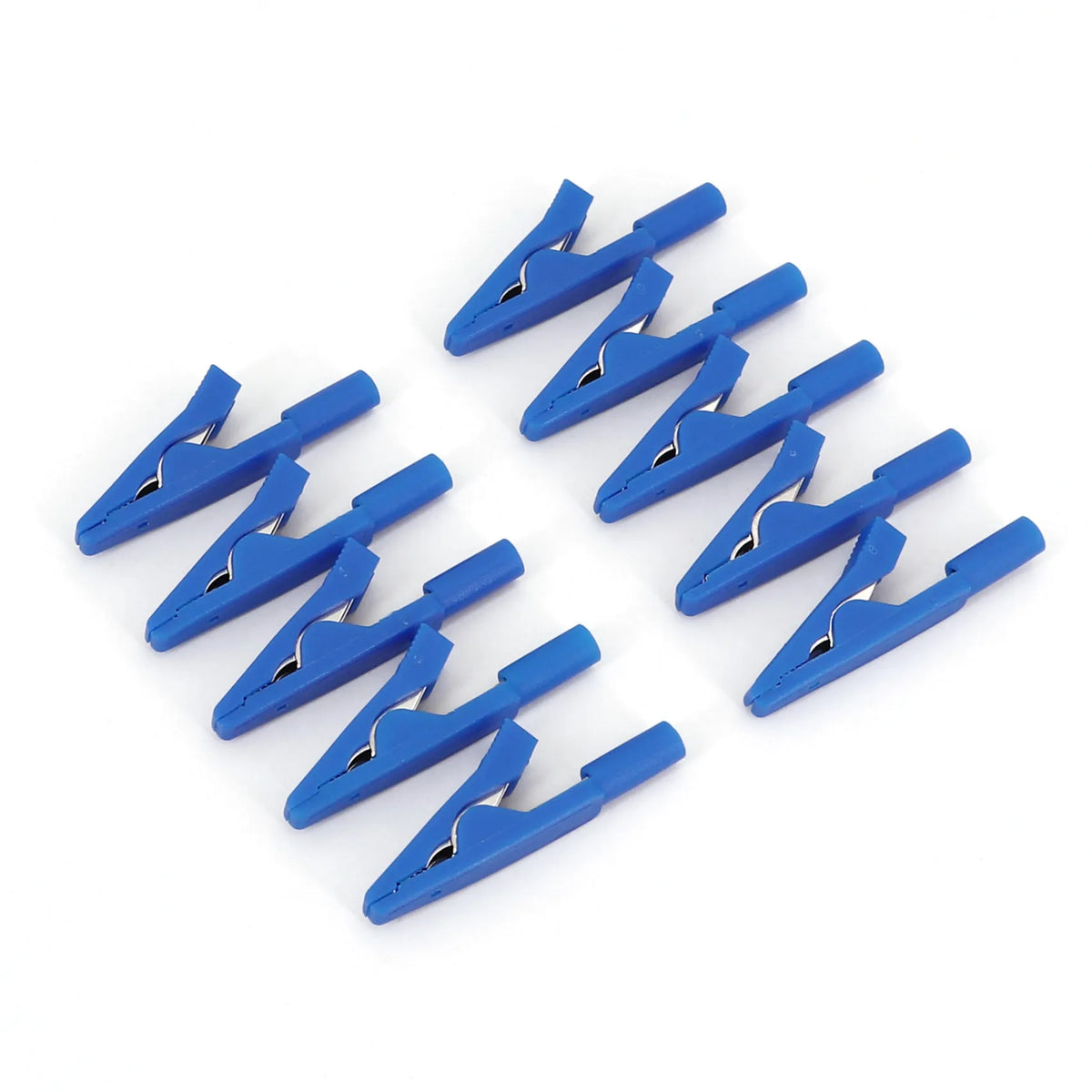 10Pcs Brass 5 Colors 41mm Insulated Mini Test Alligator Clip With 2mm Female Jack