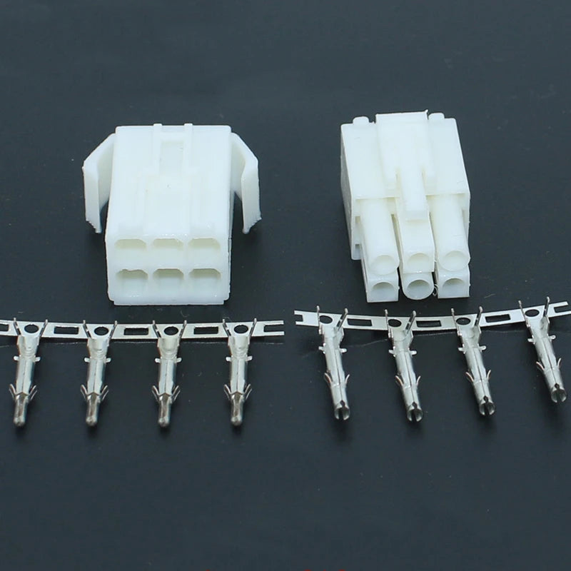 5Sets EL4.5 4.5mm Pitch Automotive Connector Small Tamiya Style 2/3/4/6/9Pin Male Female Plug With Crimp Terminals