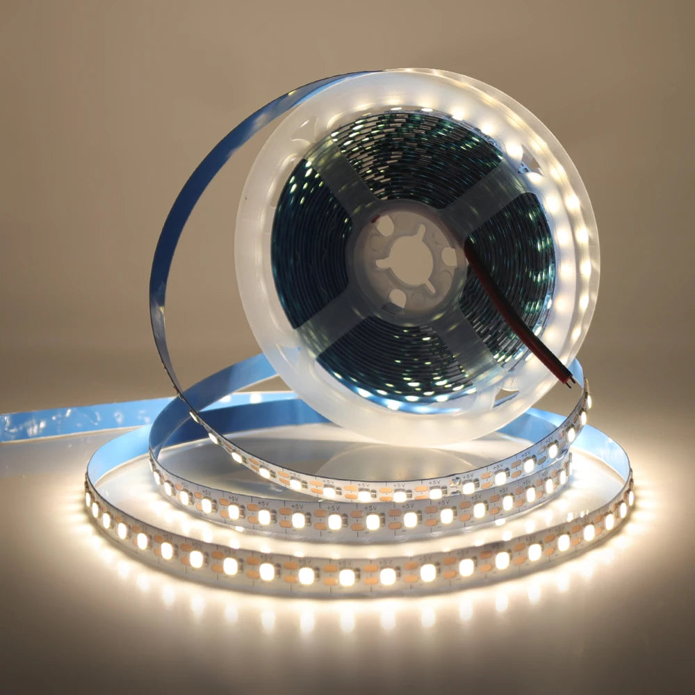 3MM 5MM 8MM Width DC 5V LED Strip 2835 120LEDs/m 1 LED Per Cut Flexible Tape IP20 Not Waterproof Warm Natural Cool White 1M-5M