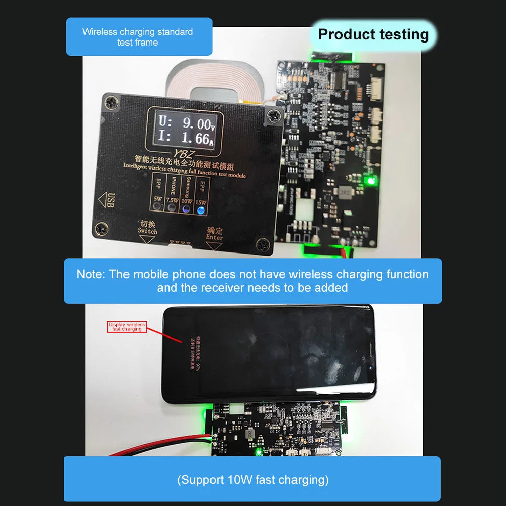 20W High Power 12V Quick Charging Wireless Charger Transmitter Module Universal 9-32V Wireless Charging Modules for Car Power
