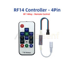 WS2813 WS2815 Pixels LED Strip Controller DC 5V 12V 24V Addressable Dual Signal 4Pin Mini Dimmer 21-Key RF/Bluetooth Controls