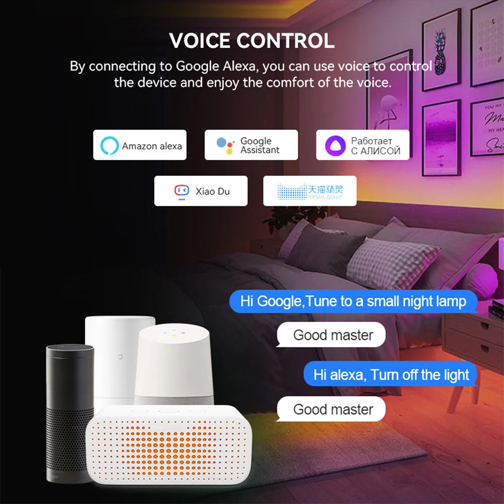 Tuya Wifi SPI RGB Controller DR03W RGBW DR04W For WS2812B WS2811 Addressable LED Strip Light Alexa Google Voice Control