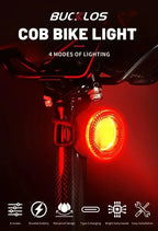 BUCKLOS Bicycle Rear Light Front Light 1100mAh LED COB Waterproof Bike Lamp USB Rechargeable Mtb Road Bike Taillights Bike Parts