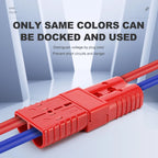 2pcs 50A 120A 175A Battery Charging Connector Kit 600V Quick Plug Car Battery Power Connectors Forklift Wire Cable Connectors