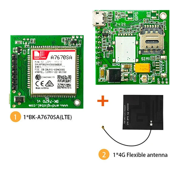 For Latin North America NZ AU Bands A7670SA 4G Cat 1 with GSM GPS Module With Development Core Board