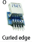 1pc MICRO MINI 5P 4P 9P 10P  type-c USB To Dip Female B-type Square Interface Printer Mike PCB Converter Adapter Breakout Board