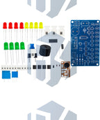 DC4.5-5V CD4060 SMT DIY Music LED Color Light Circuit Soldering Practice Module Bulk Soldering Learning Demo Kit