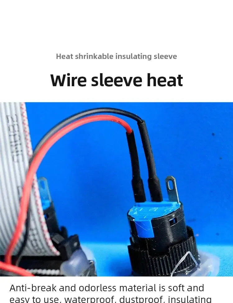 127/328/580pcs Heat Shrink Tubing Wrapping kit 2:1 Shrinkable Wire Shrinking Wrap Tubing Wire Connect Cover Protection Sleeving