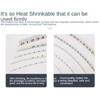 1000PCS Plastic heat shrink tubing cable marker label Wire Number 0 to 9 1-50mm white  cable markers insulation shrink ratio 2:1
