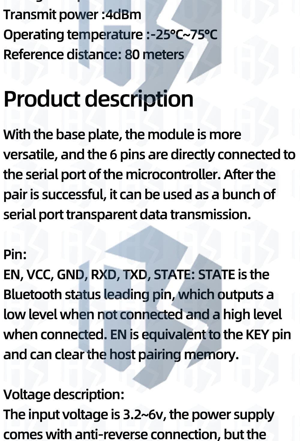 1PCS HC-08 Low-Power Bluetooth Module – BLE 4.0 UART Serial Port for Arduino Projects