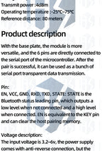 1PCS HC-08 Low-Power Bluetooth Module – BLE 4.0 UART Serial Port for Arduino Projects