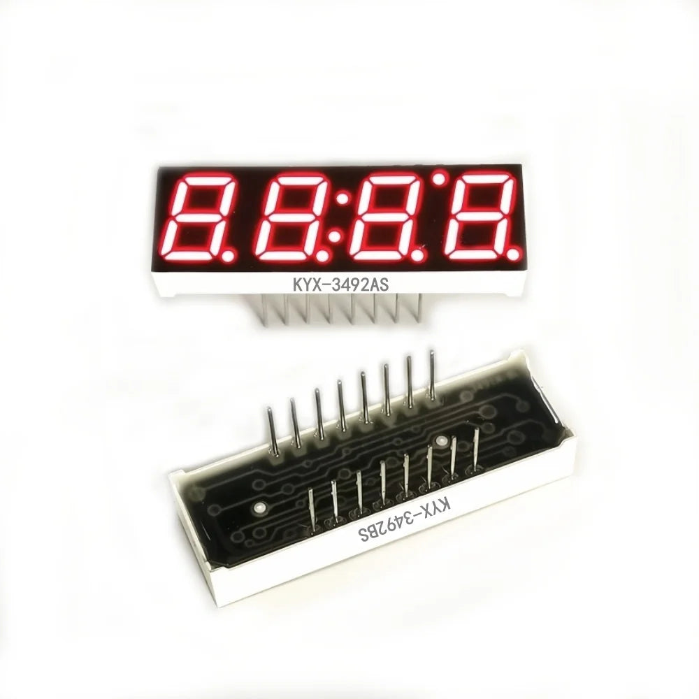 10PCS 0.39-inch 4-digit clock digital tube 40.2X12.8mm digital display "8" height 10mm seven-segment digital tube 3492series3942