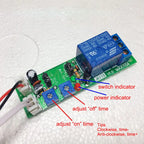 DC 5V 12V 24V 1S-24H Adjustable Delay Time Timer Relay Control Cycle turn ON OFF Switch Infinite Repeat Loop Module